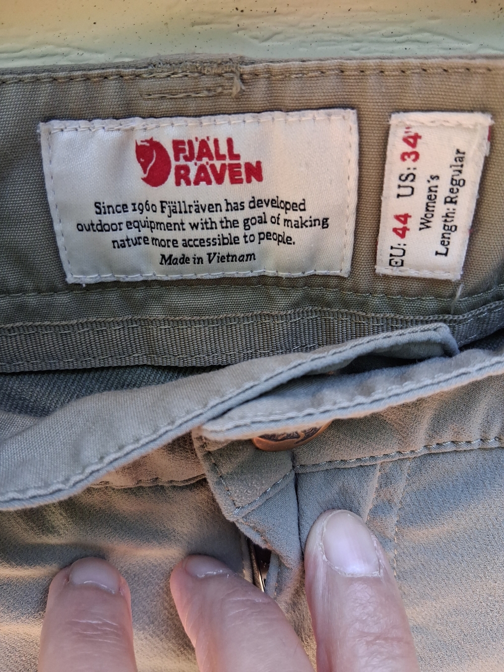 Fjallraven Women’s Nikka Trousers W US Size 34 Regular Length - Picture 2 of 16